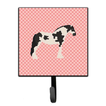 Jensendistributionservices Cyldesdale Horse Pink Check Leash or Key Holder MI1655962